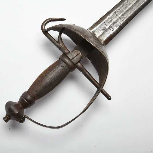 Carlos III Spanish Cup Hilted Bilbo Sword, 18th century