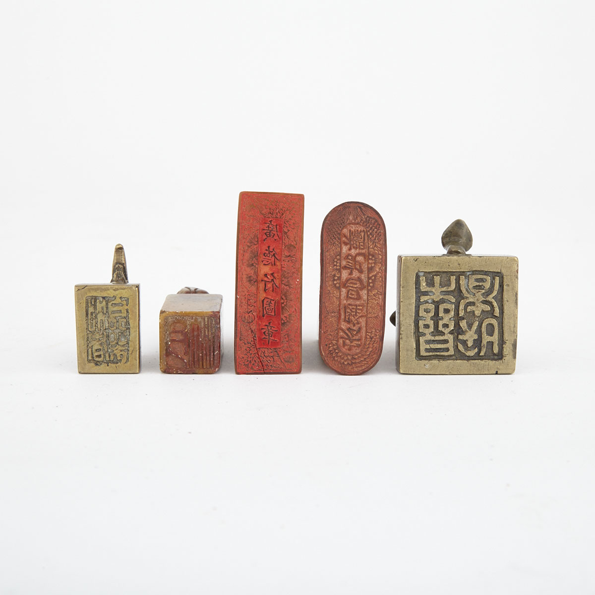 Five Chinese Seals, 19th/20th centuries