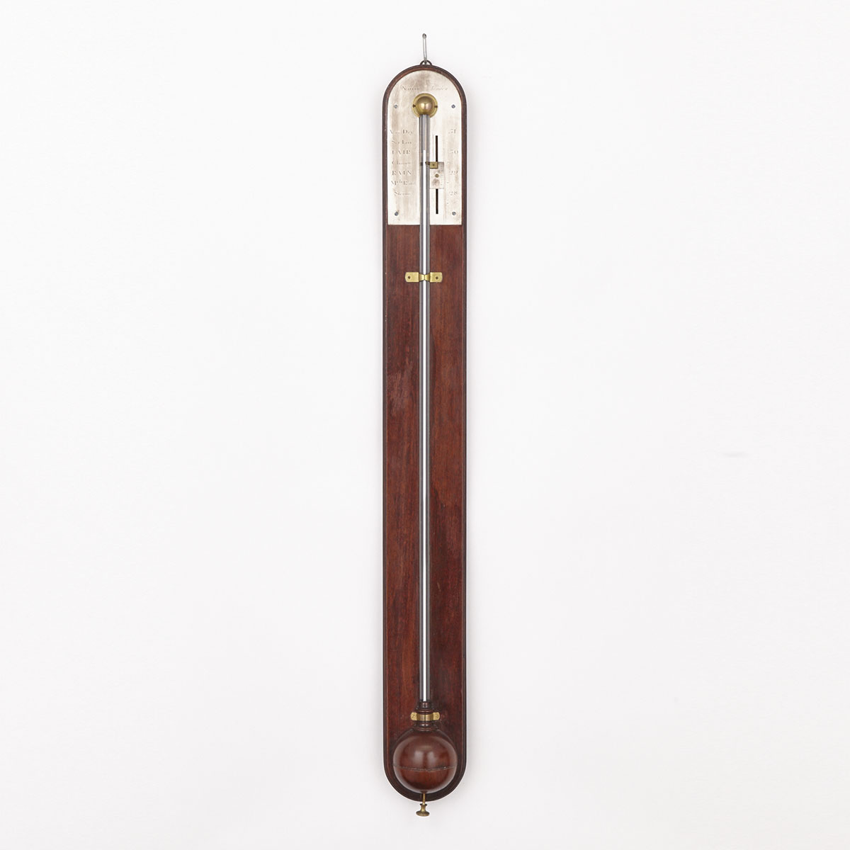 George III Mahogany Stick Barometer, Edward Nairne, c.1775