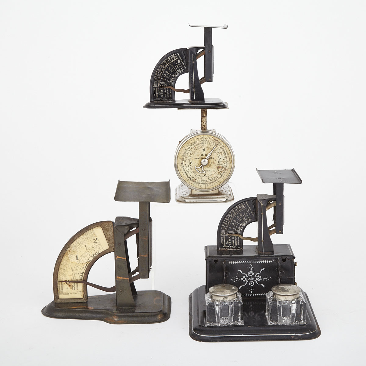 Four Metal Postal Scales, 19th and Early 20th century
