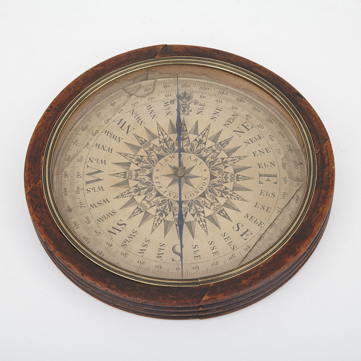 British Surveyor’s Compass, J. & W. Cary, Strand, London, 19th century