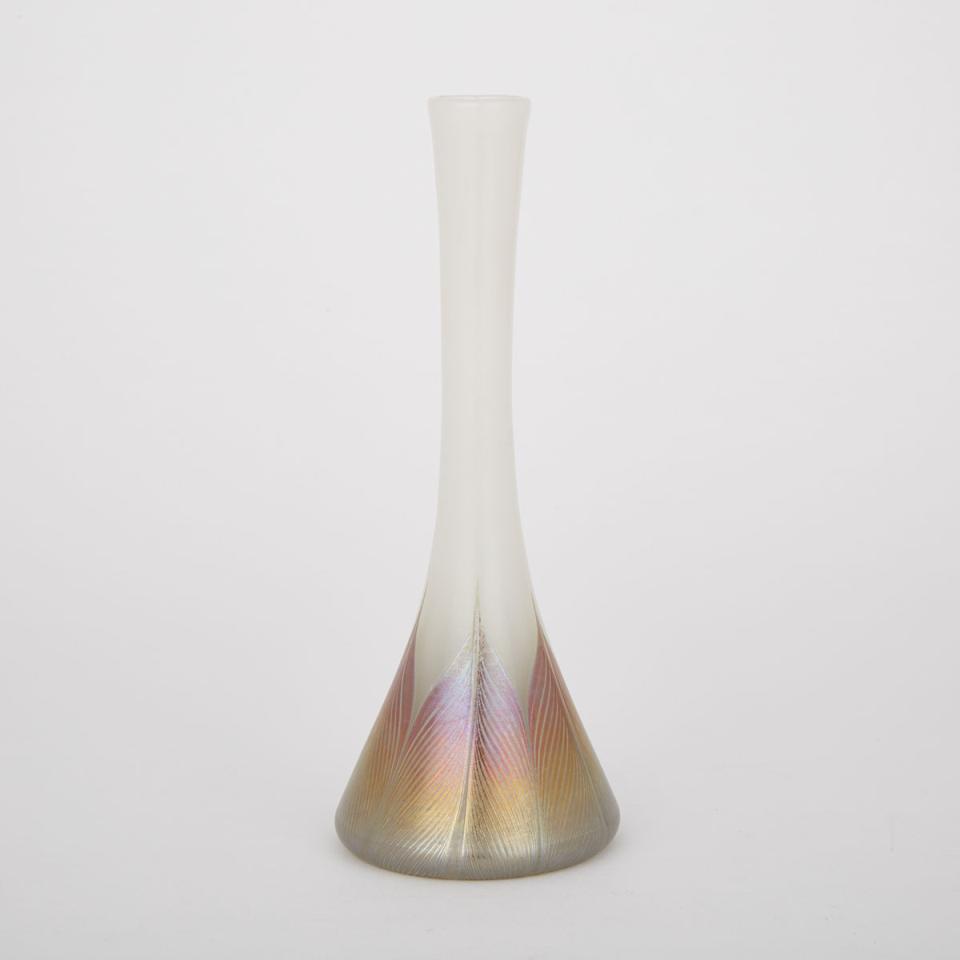 Tiffany Favrile Decorated Iridescent Glass Vase, c.1915 