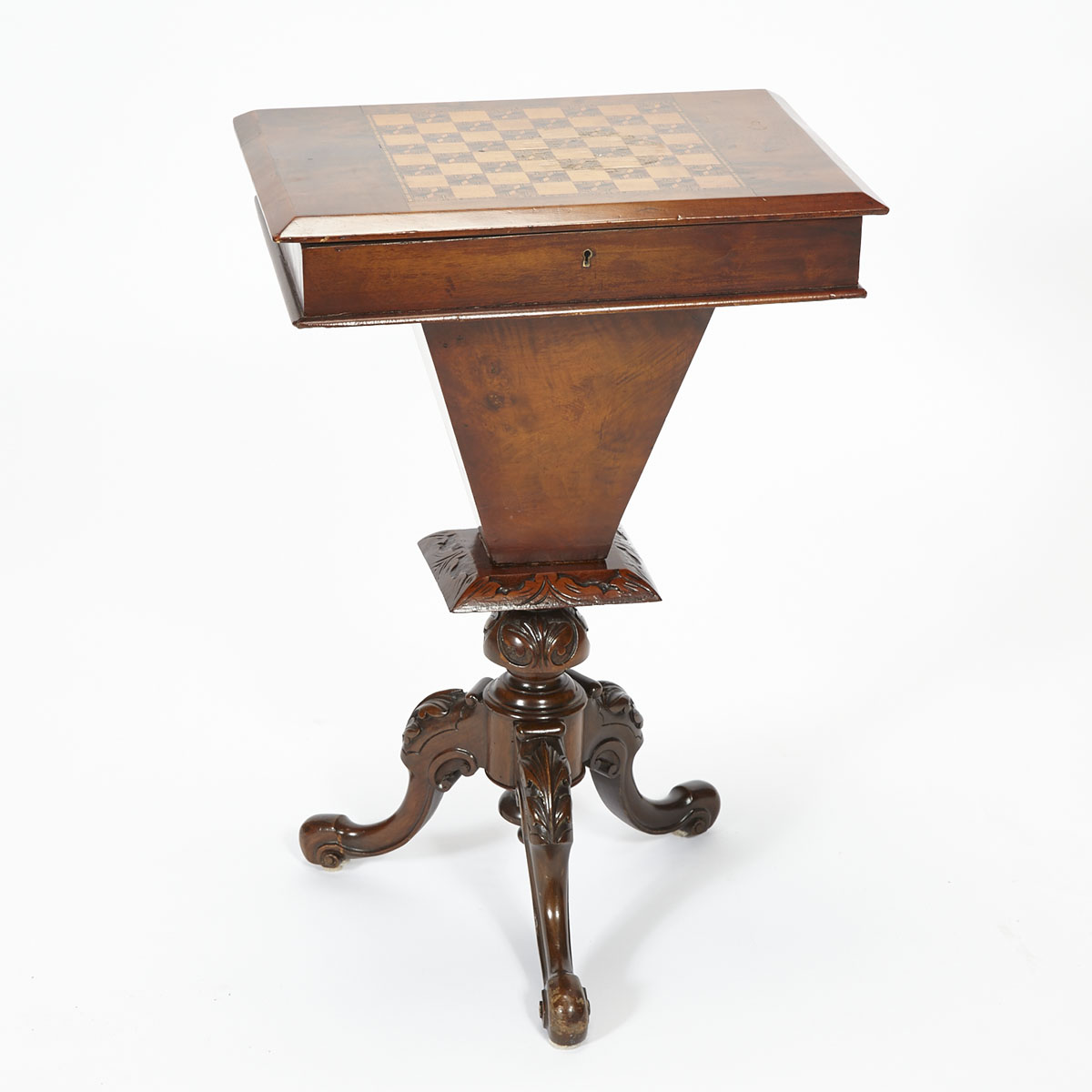 Early Victorian Mahogany Work Table, mid 19th cetury