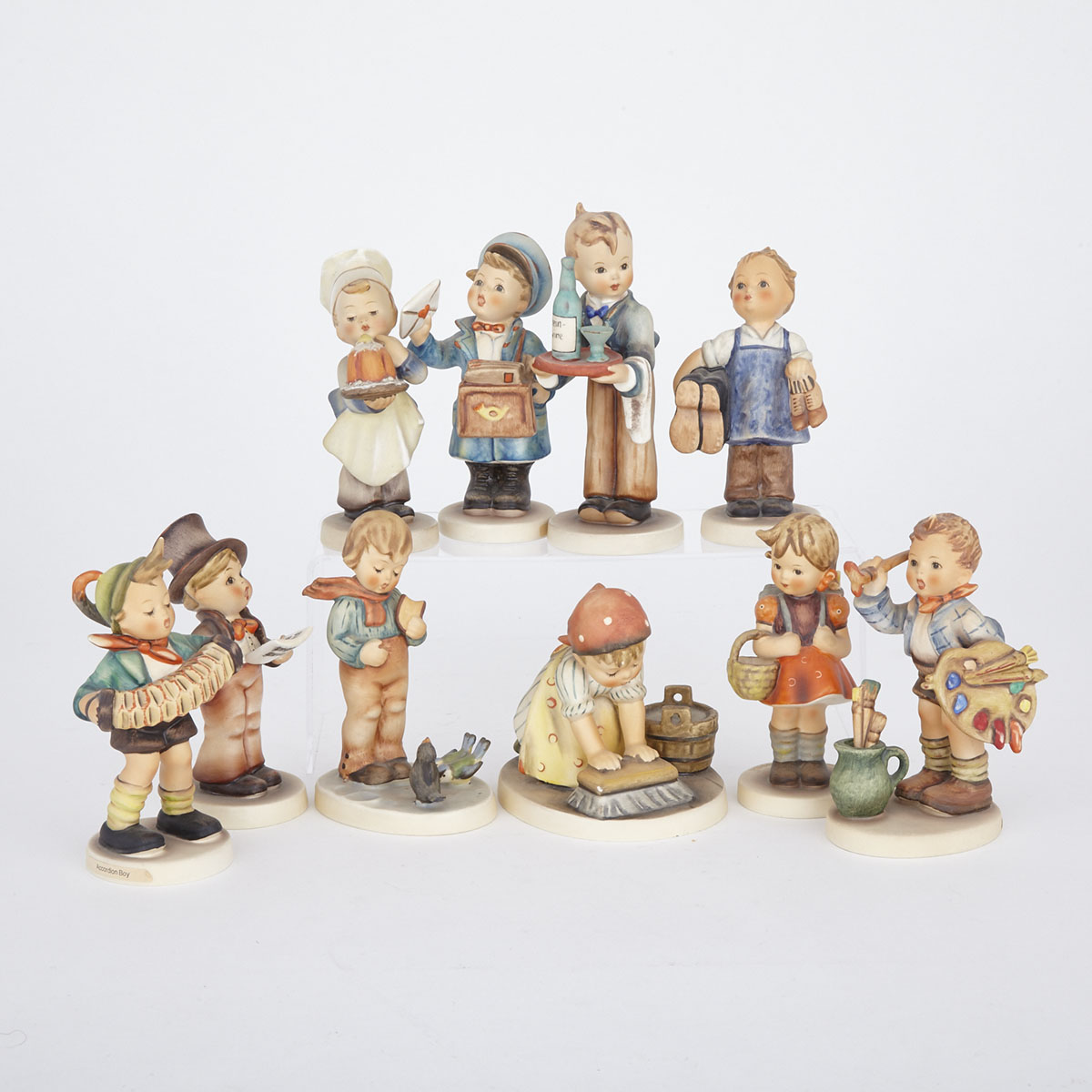 Group of Ten Hummel Figures, 20th century 