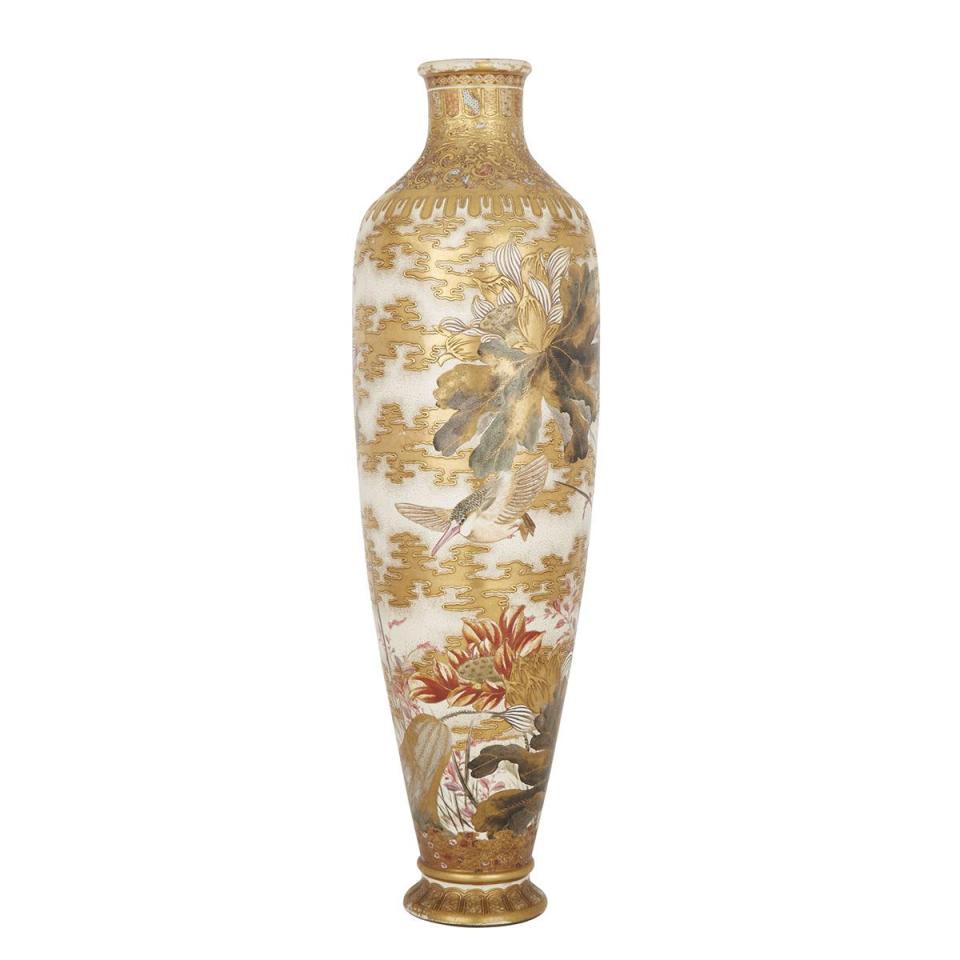 A Massive Satsuma Vase, Early 20th Century