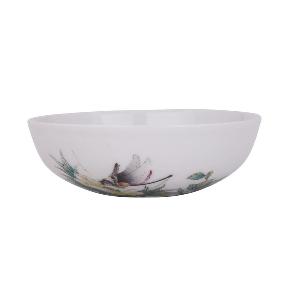 A Famille Rose Floral Bowl, Jiaqing Mark