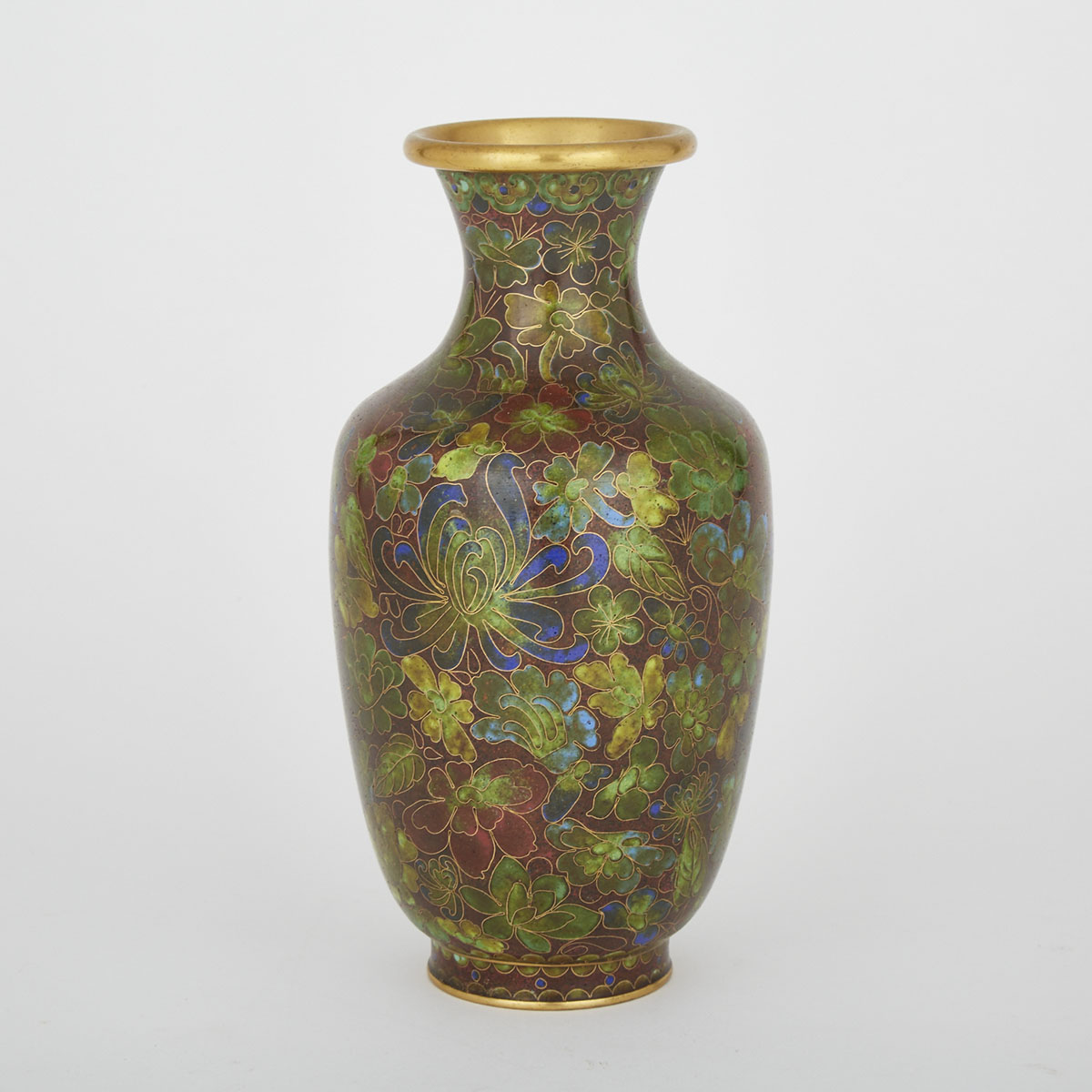 Chinese Cloisonne Vase, Early to Mid 20th Century