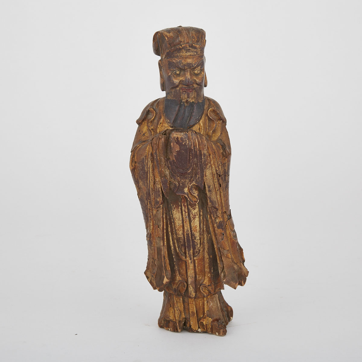 Lacquer Daoist Figure, Circa 1900