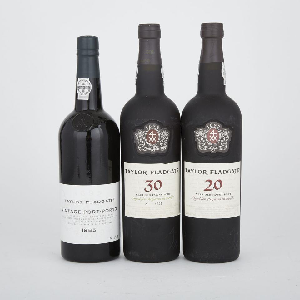 TAYLOR FLADGATE 20 YEAR OLD TAWNY PORT  (1)
TAYLOR FLADGATE 30 YEAR OLD TAWNY PORT  (1)
TAYLOR VINTAGE PORT 1985 (1)