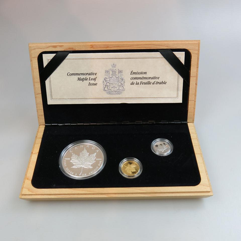 RCM Commemorative 1979-1989 Maple Leaf Coin Set