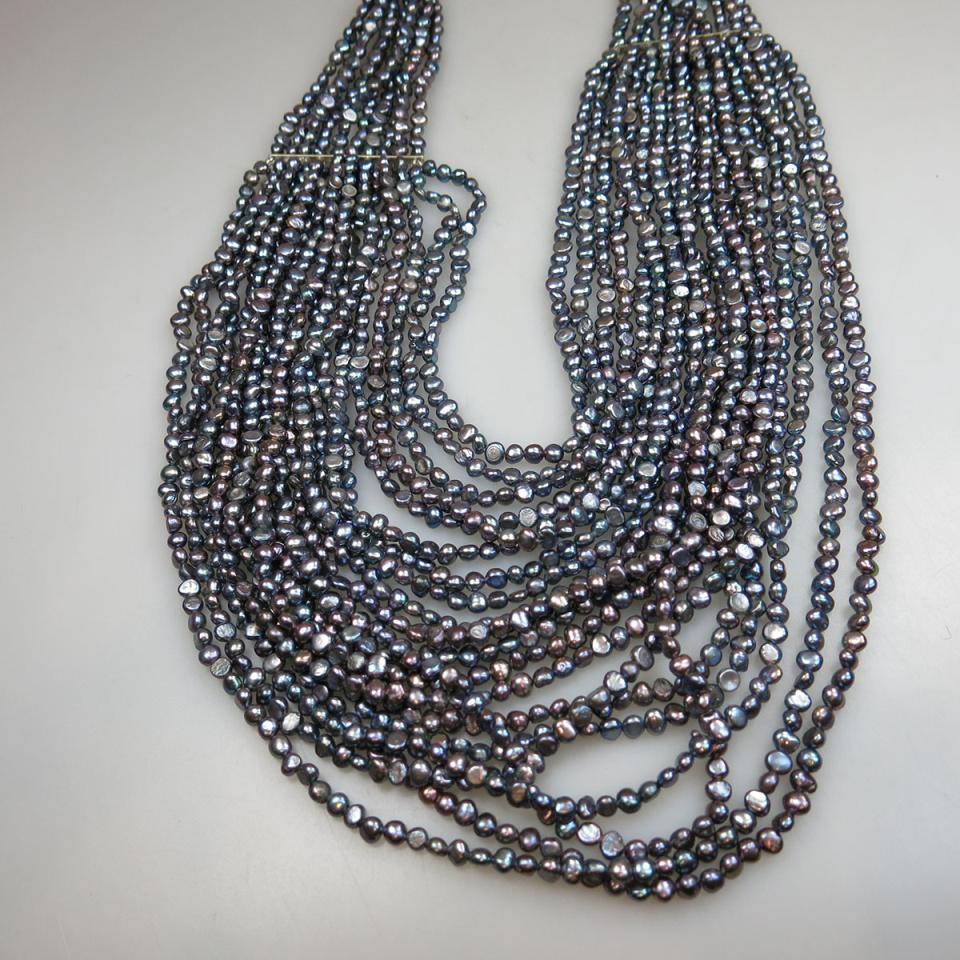 Multi-Strand Treated Freshwater Pearl Necklace