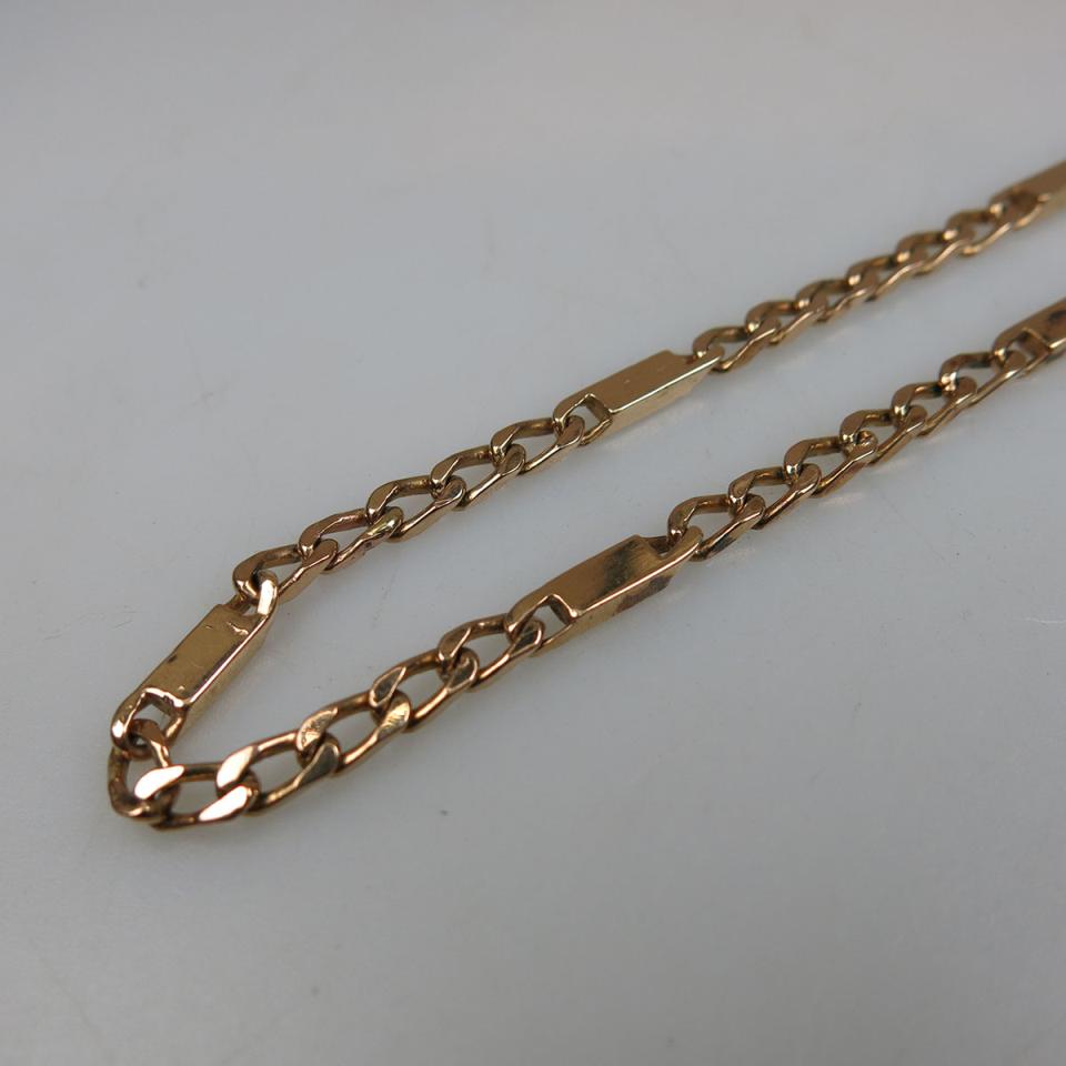10k Yellow Gold Modified Curb Link Chain