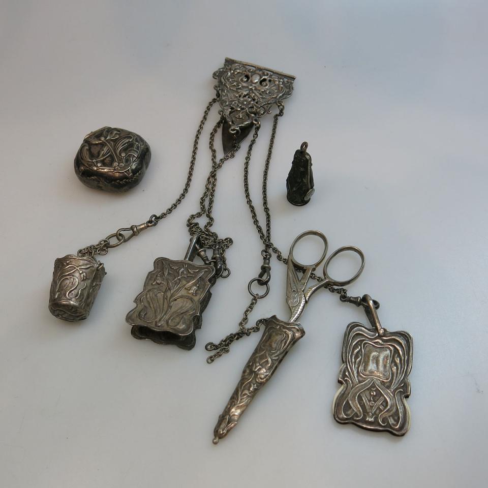 English And Continental Silver Chatelaine