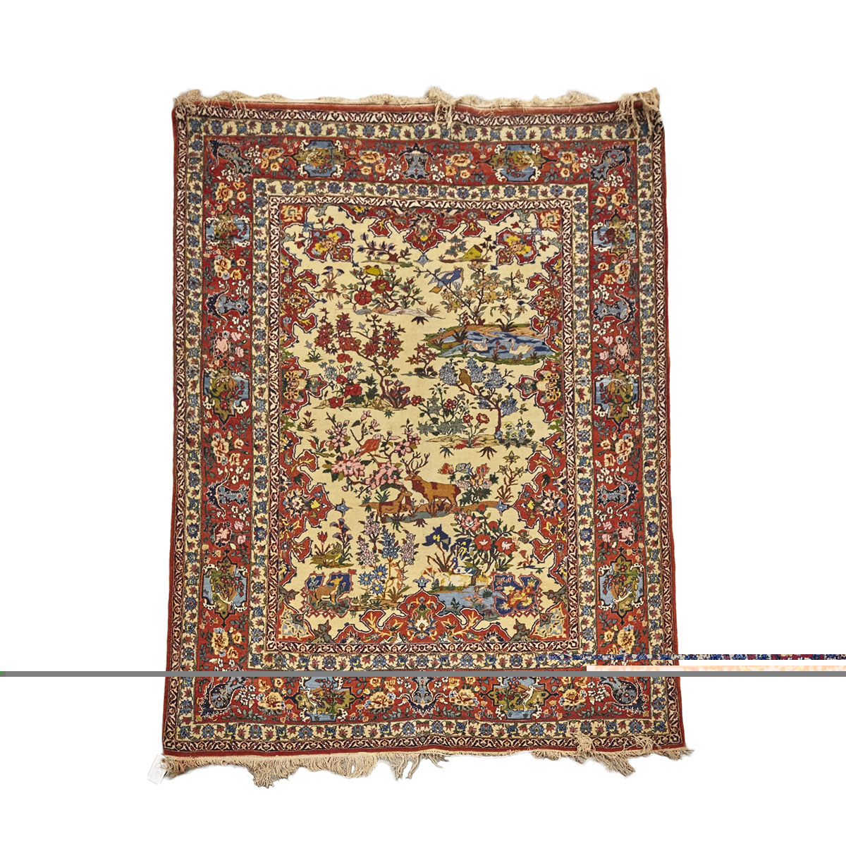 Central Persian Pictorial Rug, middle 20th century