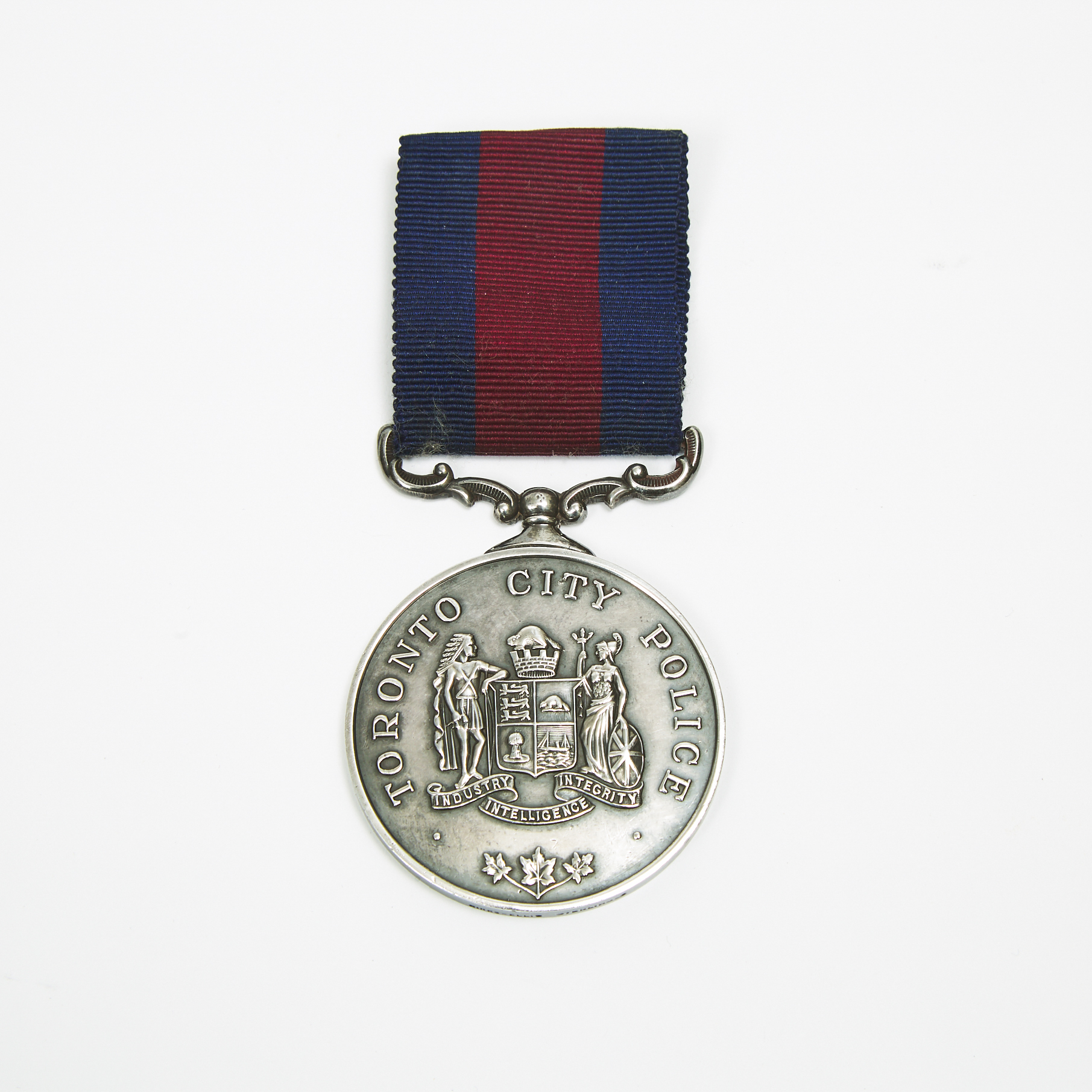 Toronto City Police Silver Distinguished Service Medal to Inspector Richard Pountney, 1906-1949