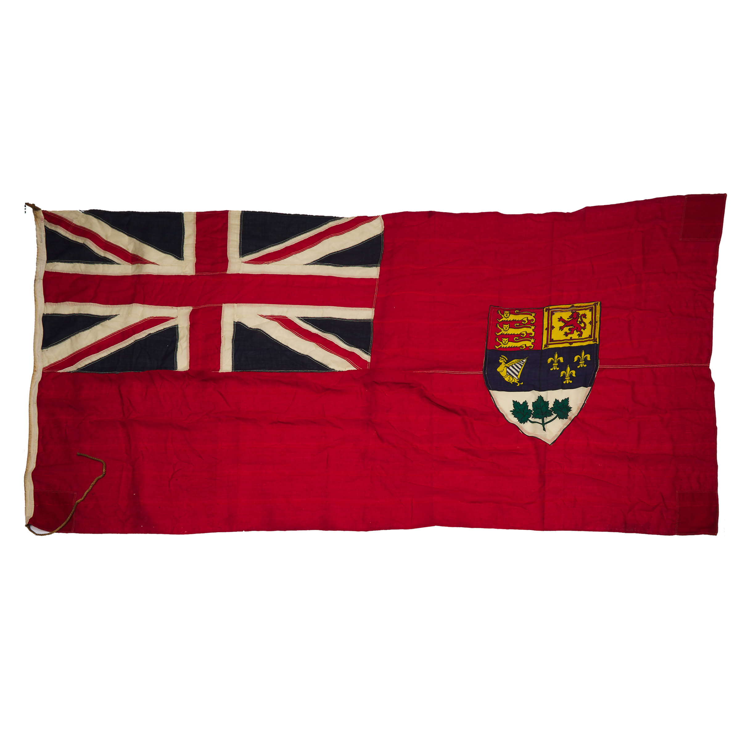 Large WWII Era Canadian Red Ensign, mid 20th century