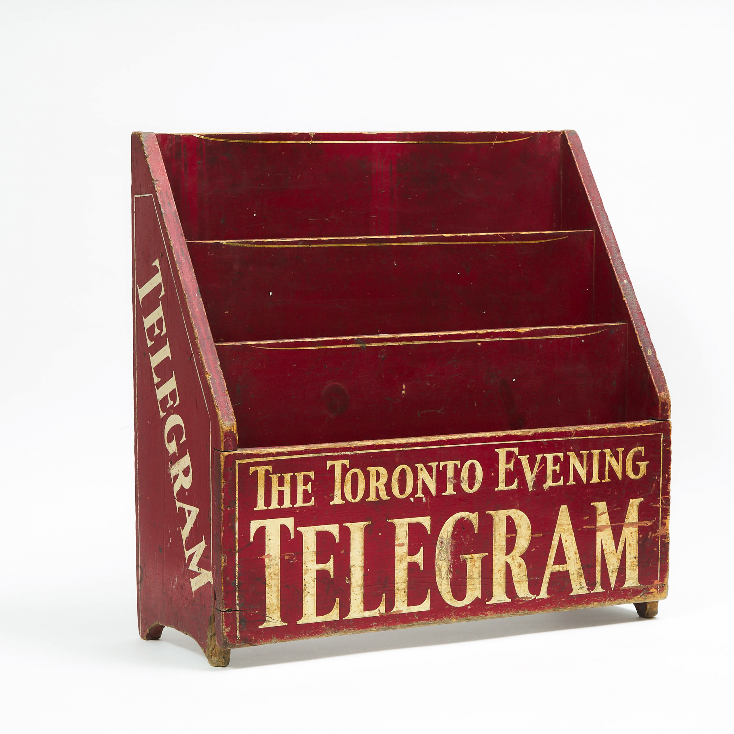 'The Toronto Telegram' Newspaper Stand, early-mid 20th century