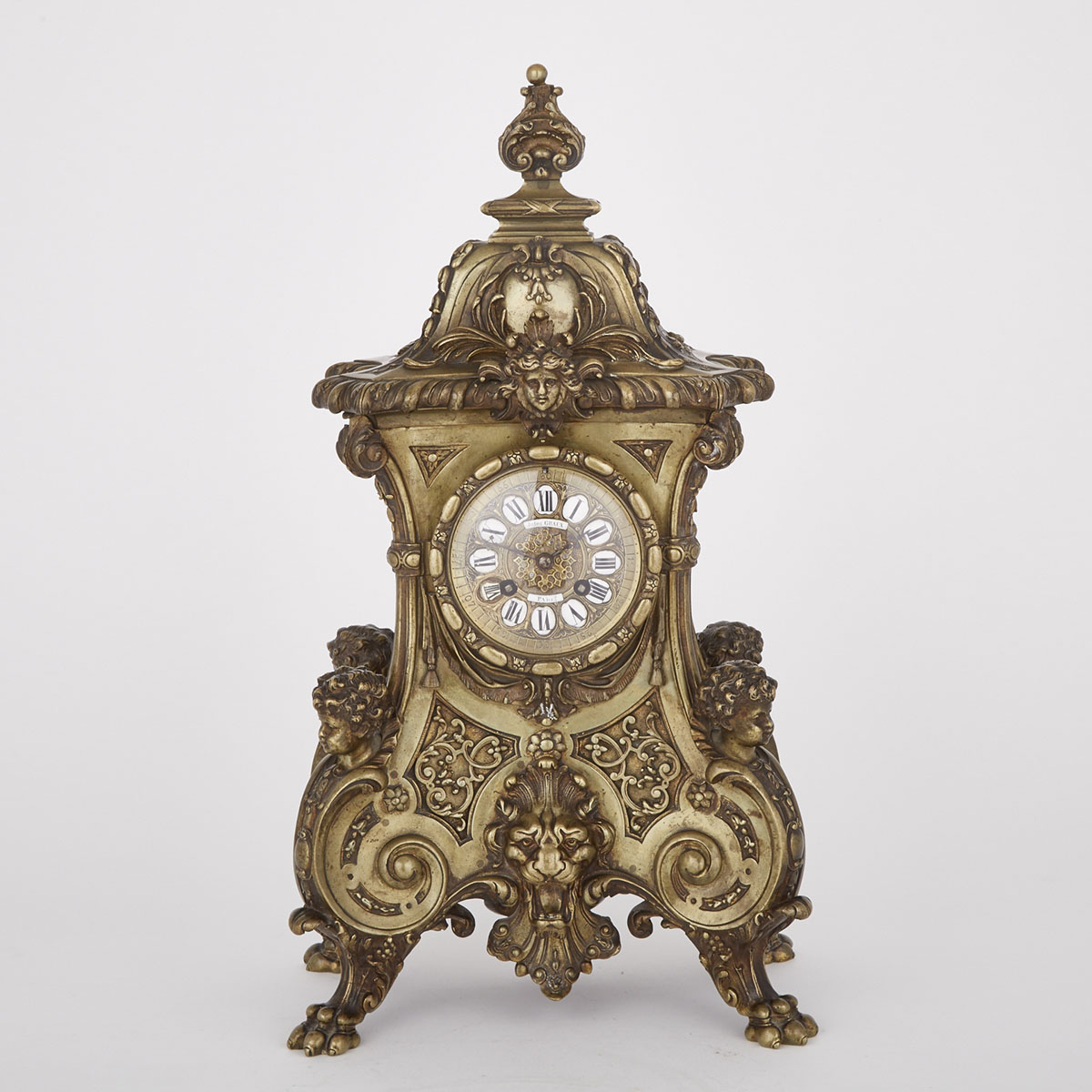 Napoleon III Bronze Mantle Clock, c.1870