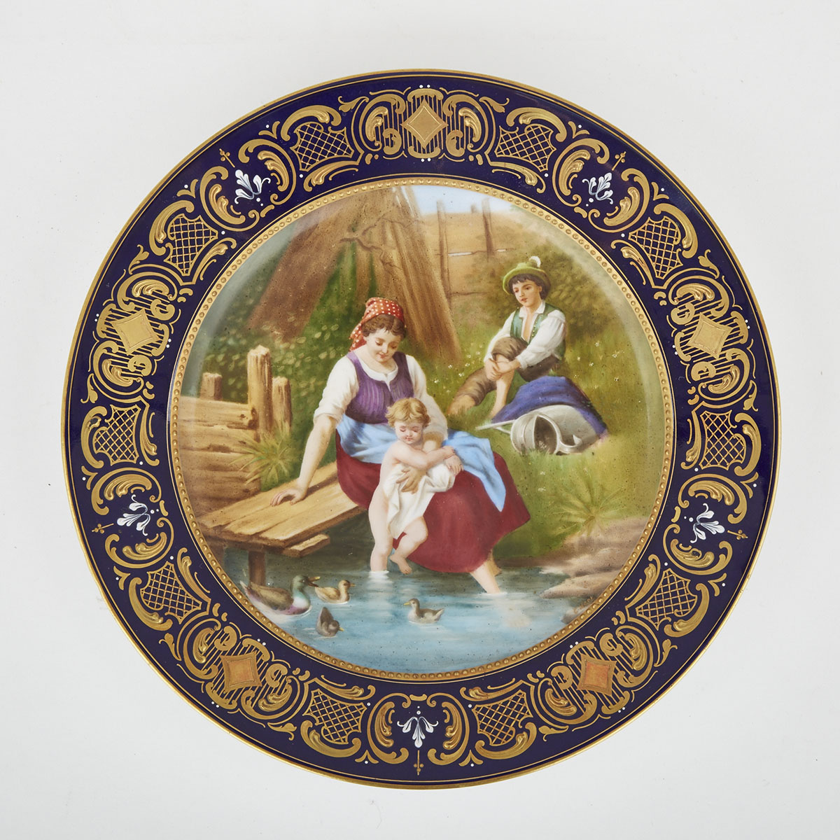 ‘Vienna’ Cabinet Plate, ‘Der Hasenfufs’, early 20th century