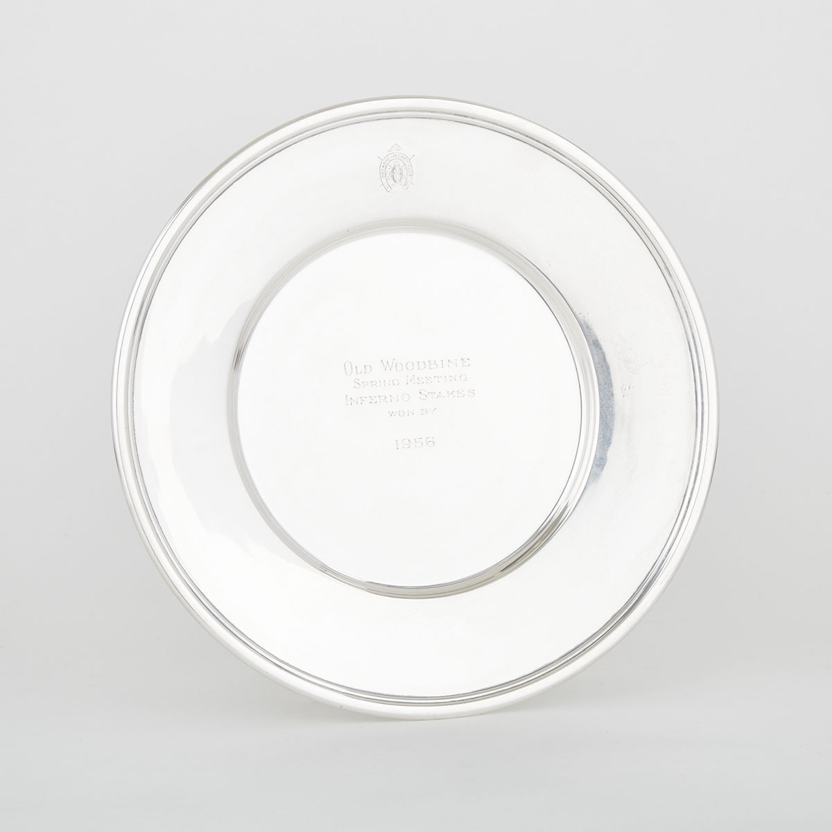Canadian Silver ‘Inferno Stakes’ Plate, Mappin, Montreal, Que., 1956