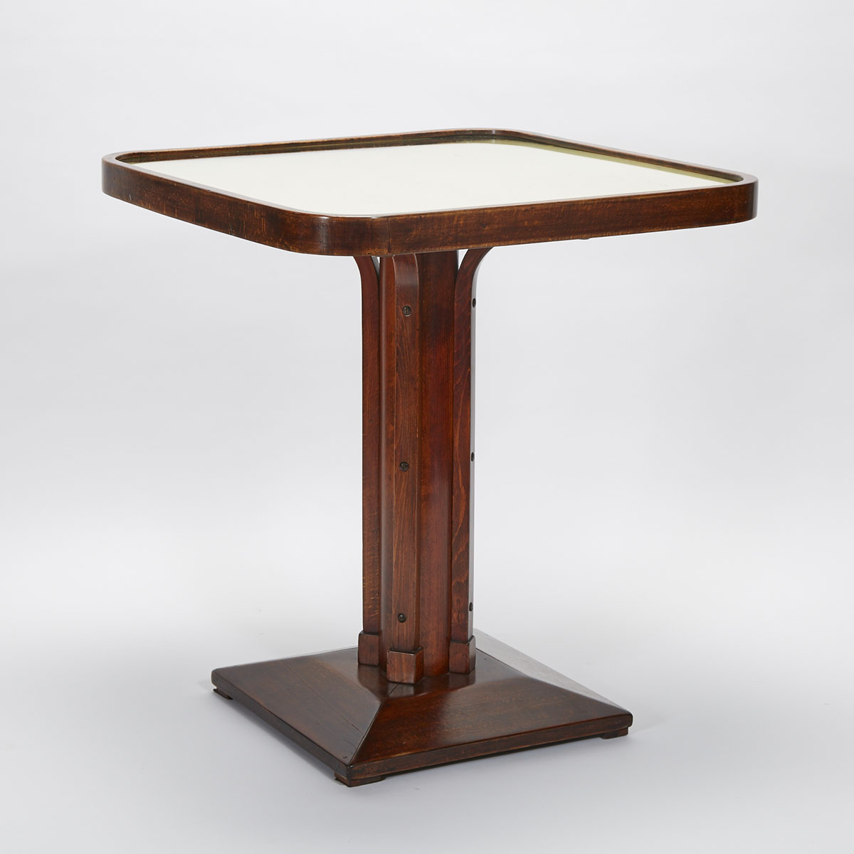 Austrian Bentwood Pedestal Tea Table, Thonet, Vienna,  c.1910