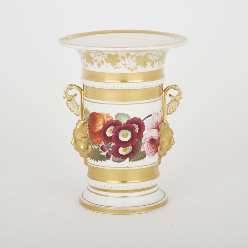 English Porcelain Spill Vase, c.1810-20