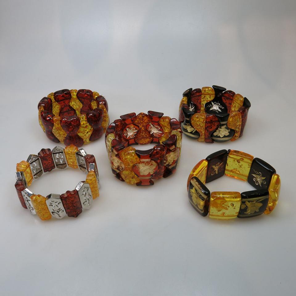 Five Amber Bracelets