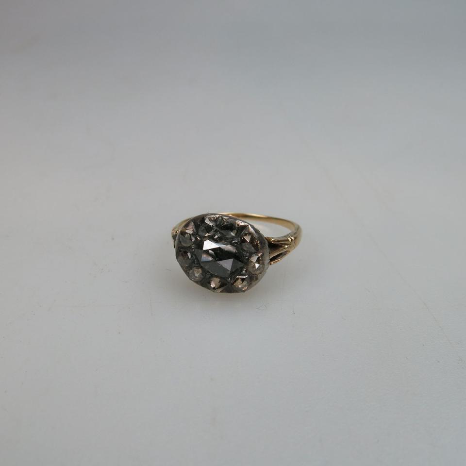 19th Century 18k Gold And Silver Ring