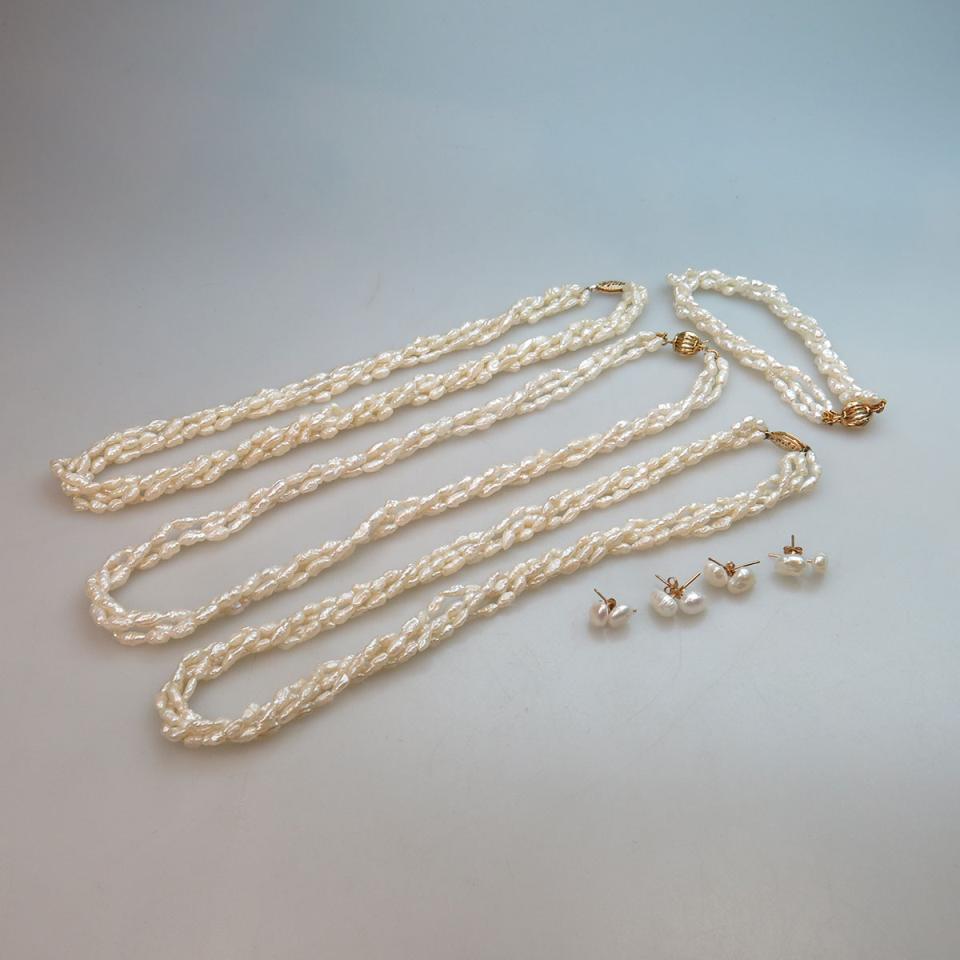 Small Quantity Of Cultured Pearl Jewellery