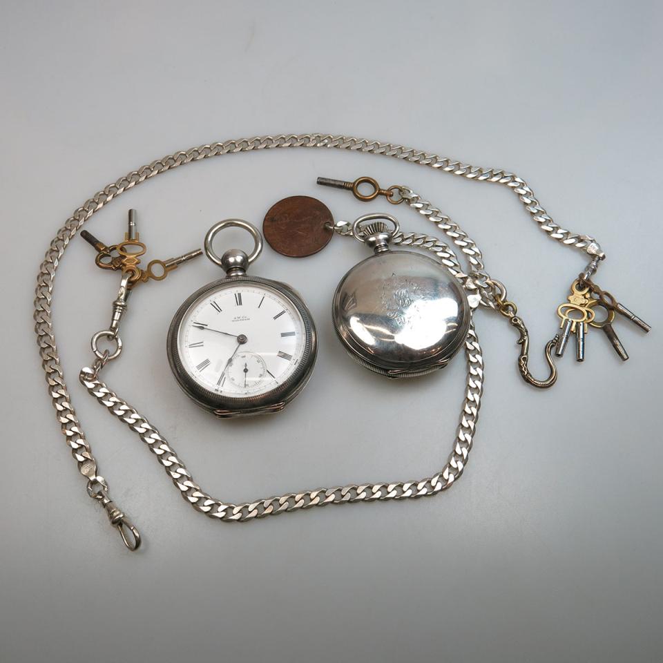 2 Pocket Watches In Silver Cases