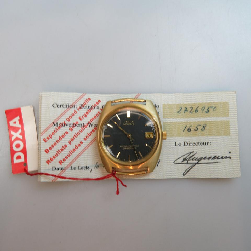Doxa Chronometer Wristwatch, With Date