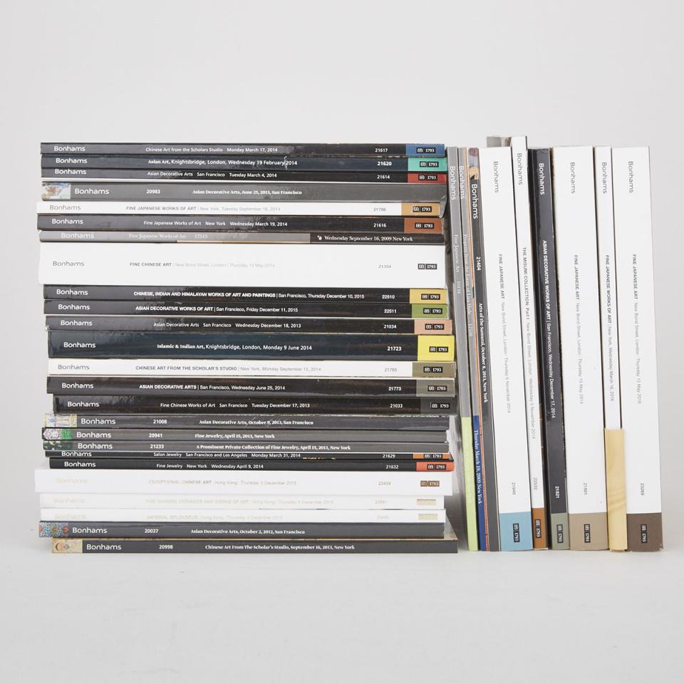 Group of Thirty- Four Important Bonhams Asian Art Catalogs