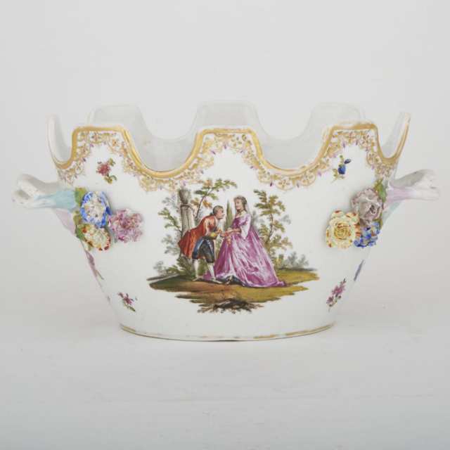 German Porcelain Seau à Verre, c.1900