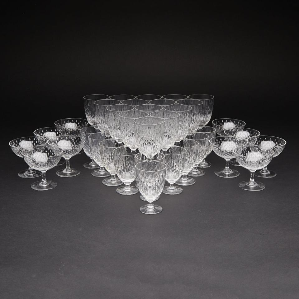 Baccarat ‘Paris’ Pattern Cut Glass Stemware, 20th century