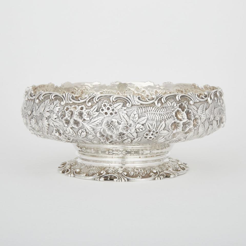 American Silver ‘Repoussé’ Footed Bowl, Samuel Kirk & Son, Baltimore, Md., c.1900