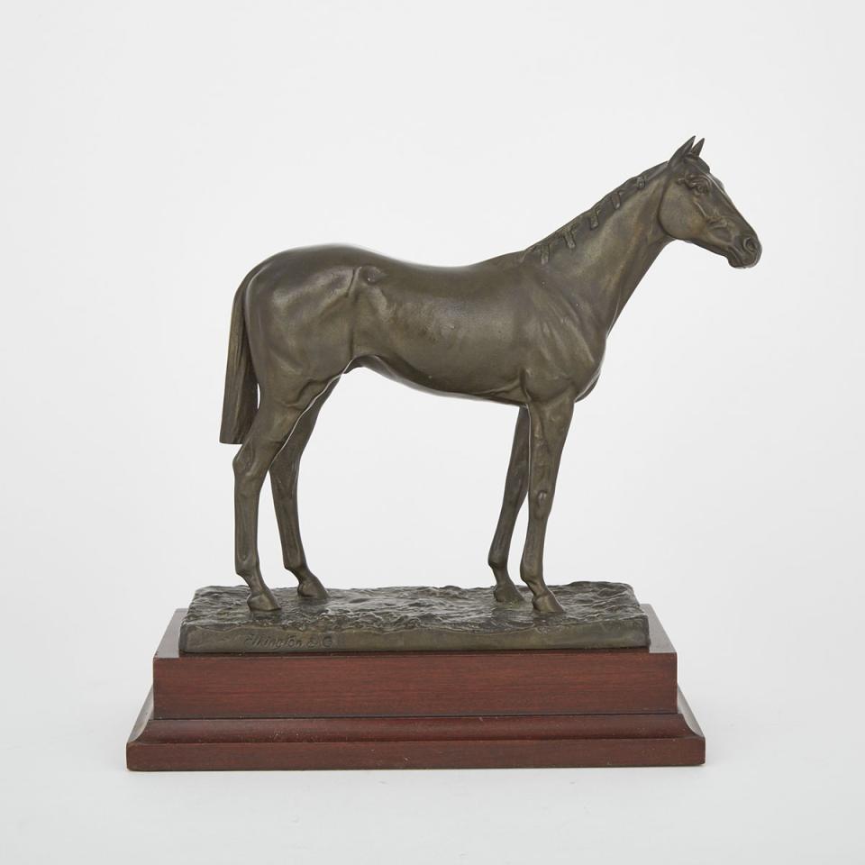 Elkington & Co. Bronze Model of a Race Horse, early 20th century