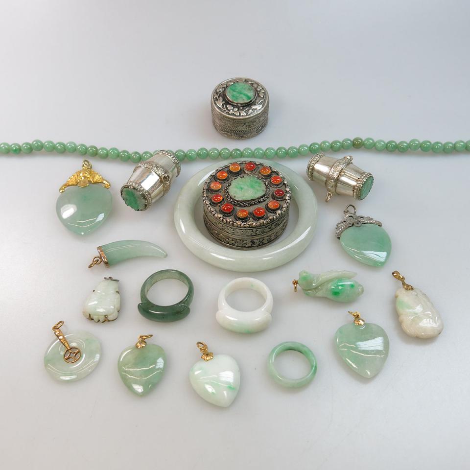 Quantity Of Jade Jewellery