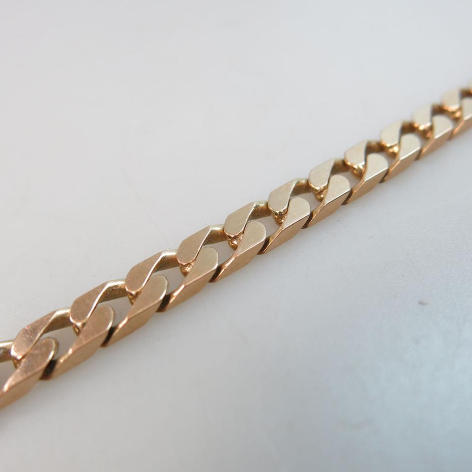 Italian 10k Yellow Gold Curb Link Bracelet