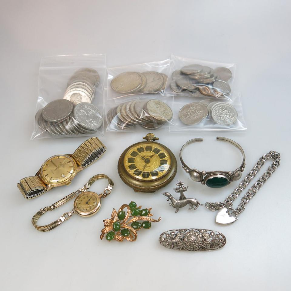 Small Quantity Of Jewellery Coins, Etc