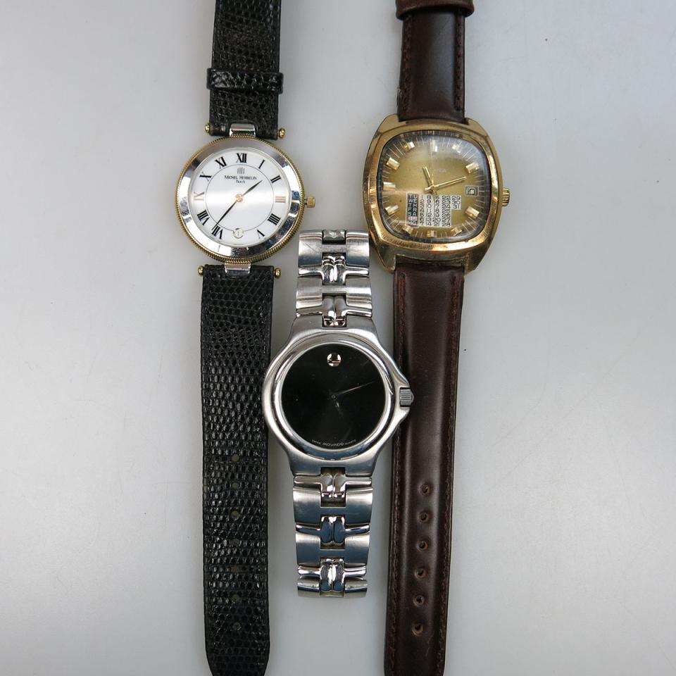 3 Various Men’s Wristwatches