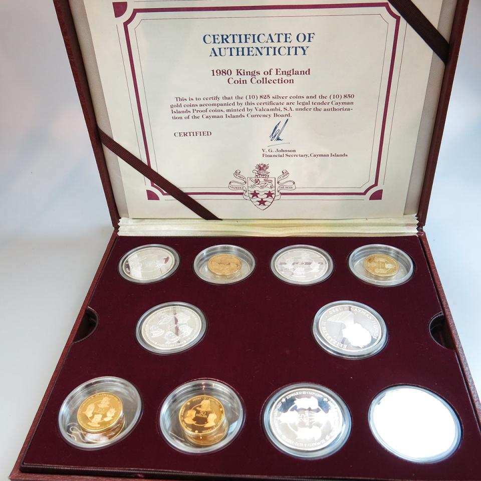 Cayman Islands “Kings Of England” Partial Coin Set