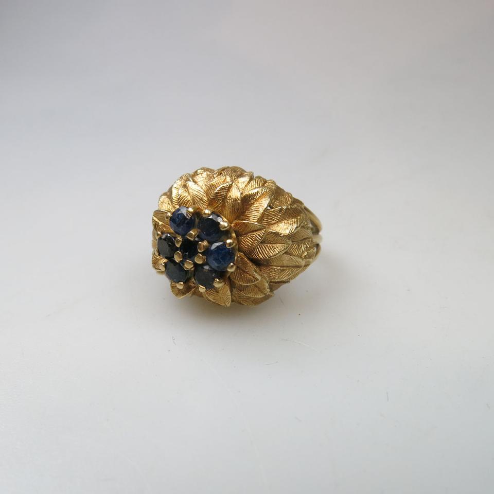 18k Yellow Gold Floral Ring