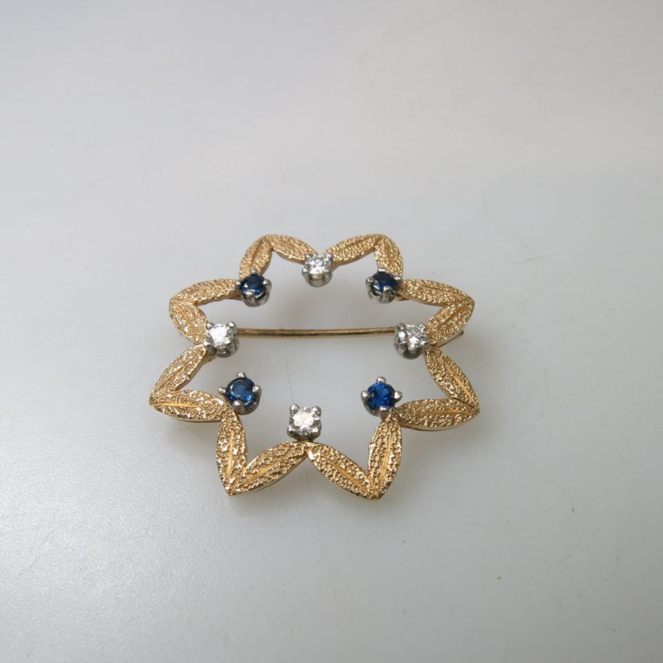 Birks 14k & 18k Yellow And White Gold Brooch
