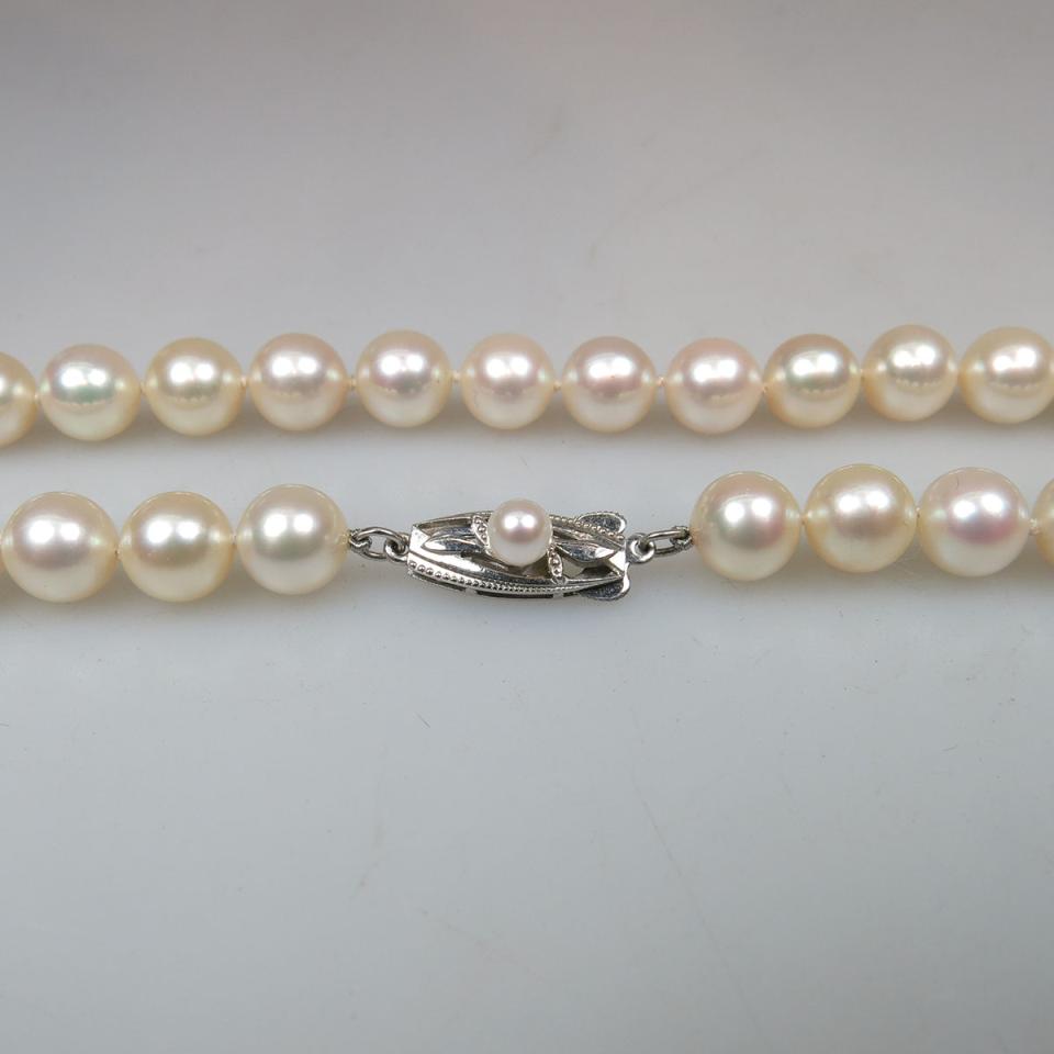 Mikimoto Single Strand Cultured Pearl Necklace