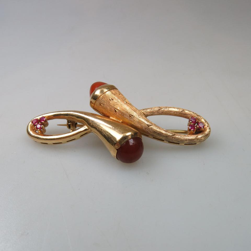 18k Yellow Gold Knot Brooch