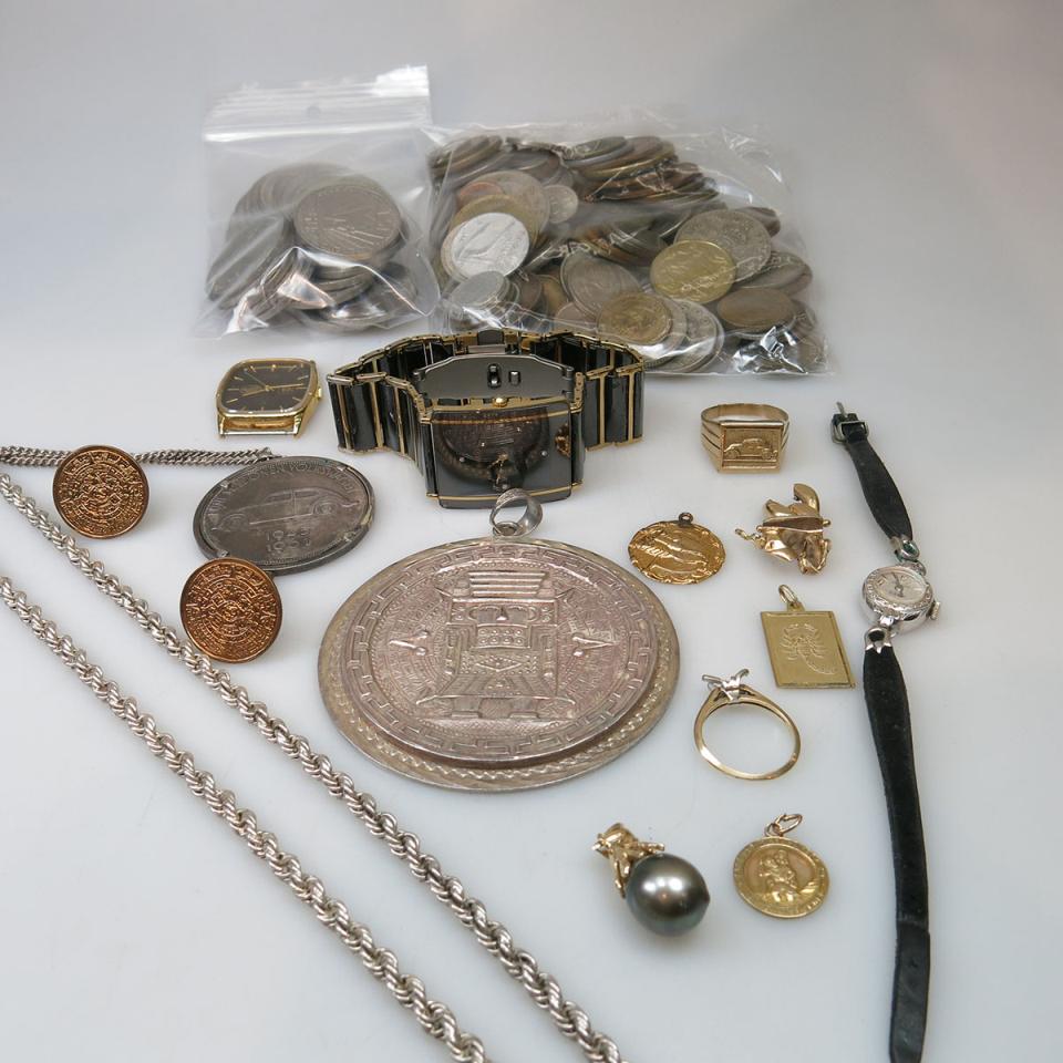 Quantity Of Various Jewellery, Watches & Coins