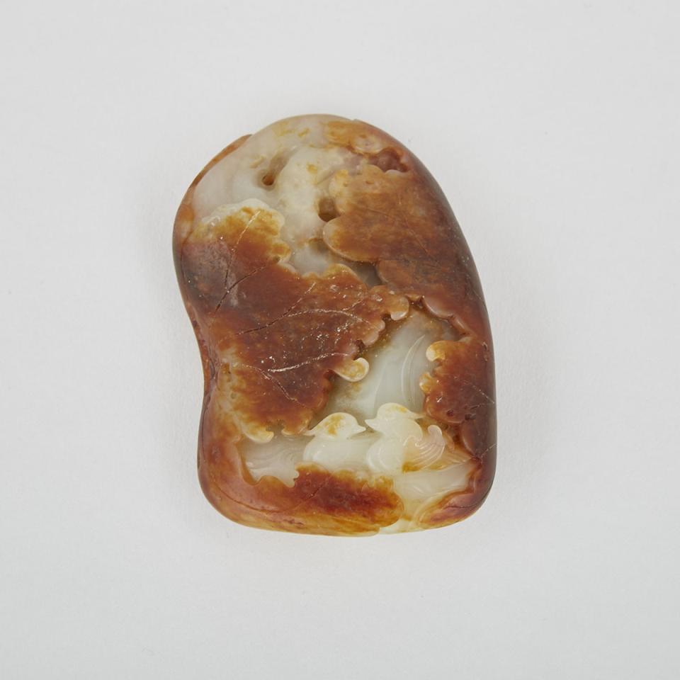 A White Jade Pebble with Russet Skin