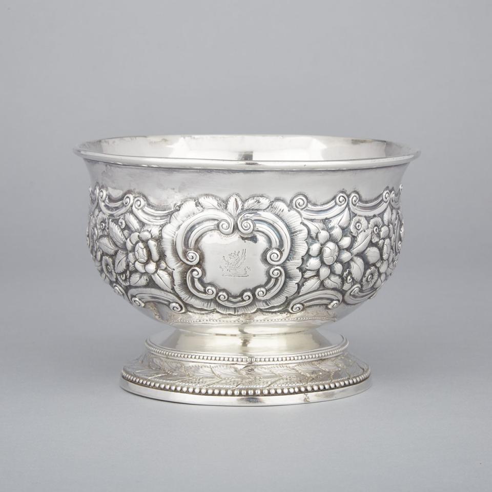 George III Irish Silver Bowl, Dennis Fray, Dublin, 1786