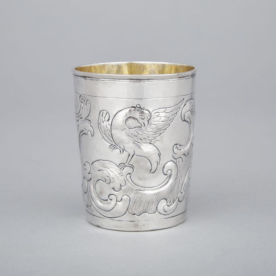 Russian Silver Beaker, Fyedor Petrov, Moscow, 1777