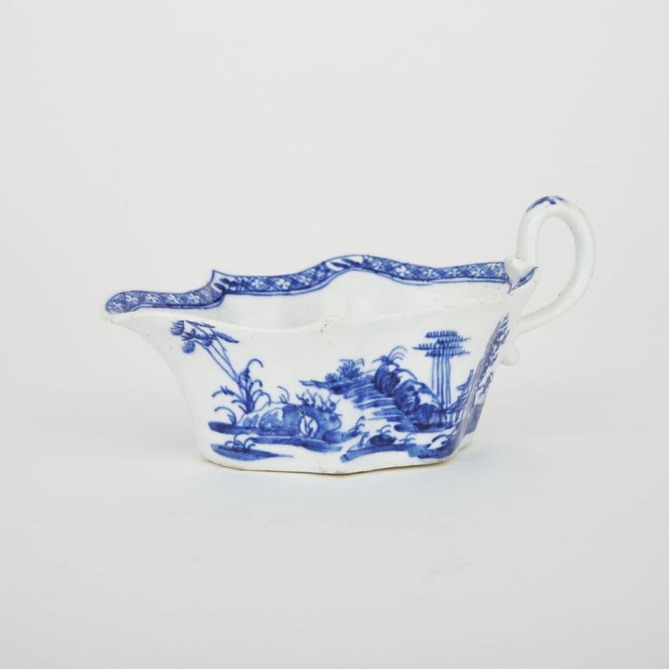 Bow ‘Desirable Residence’ Pattern Sauce Boat, c.1753-54